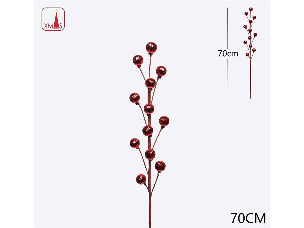 Ramo bacche artificiali 70cm