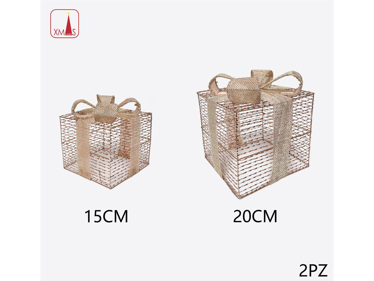 Pacco regalo 15cm/20cm set da 2 pacchi