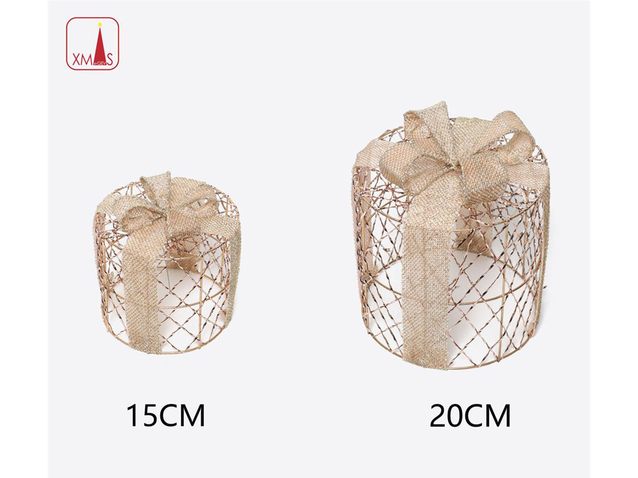 Pacco regalo rotondo 15cm/20cm set da 2 pacchi