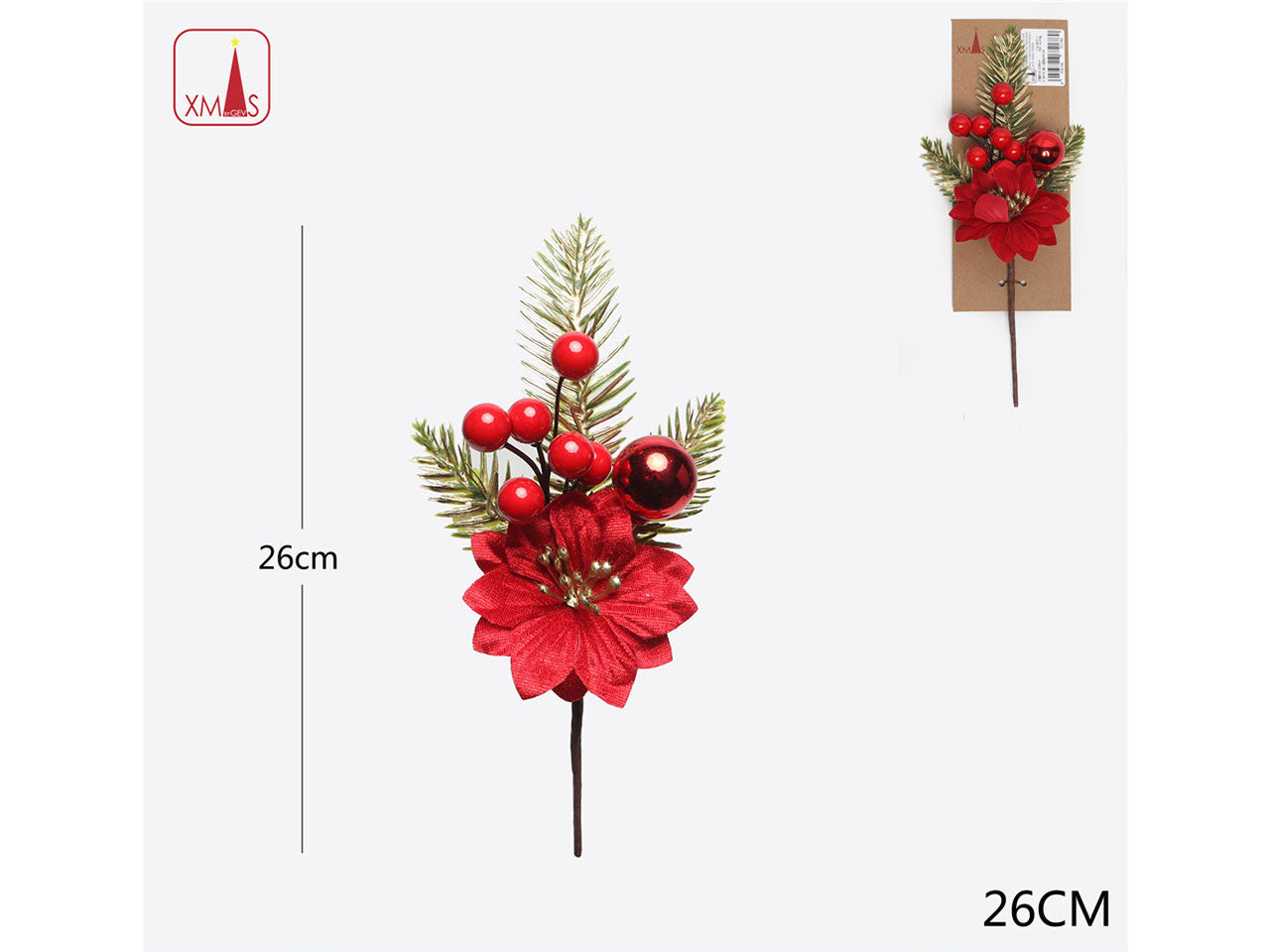 Ramo fiore artificiale 26cm