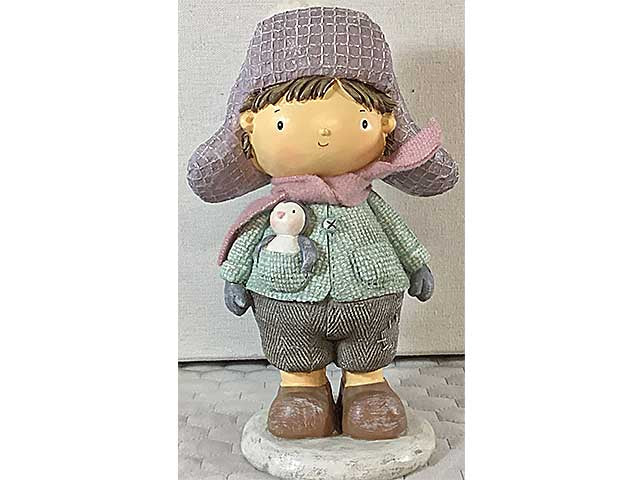 Bimbo invernale 12x9h21cm wlux19069