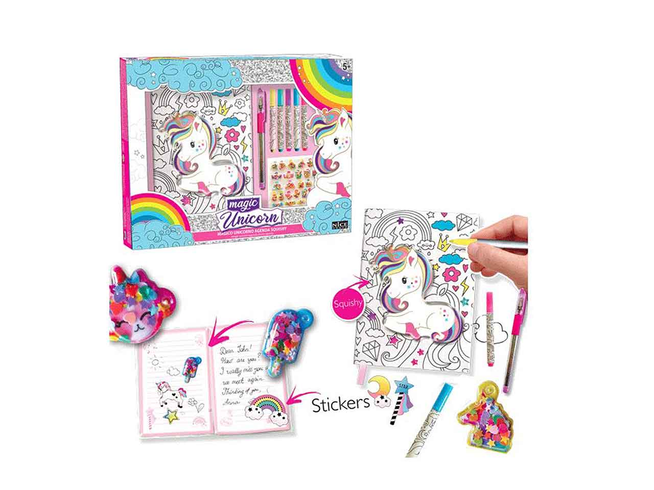 Magic unicorn diario squishy 02058