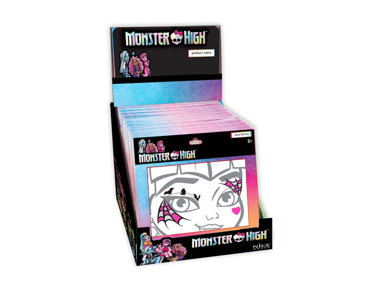 Monster high face tattoo