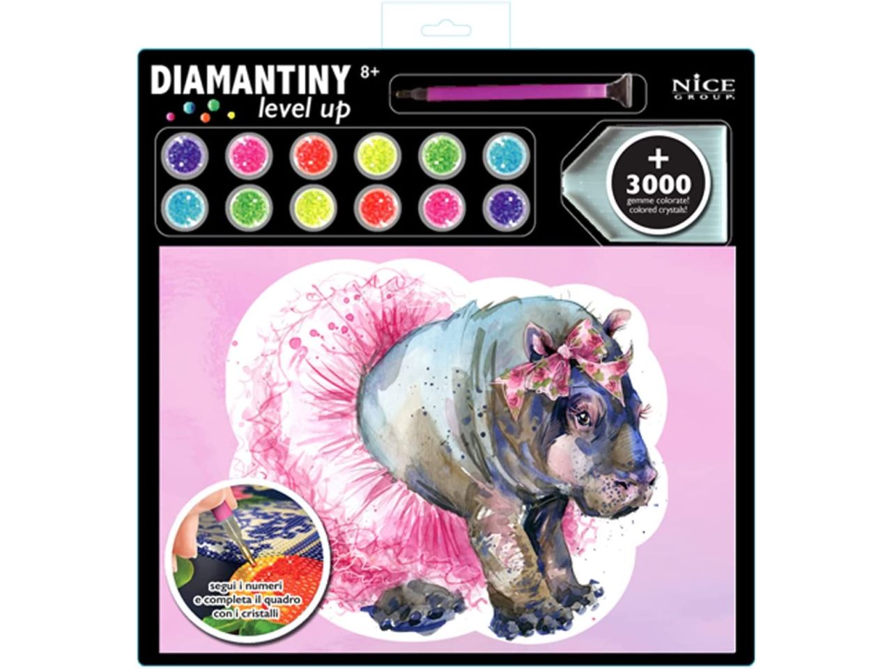 Diamantiny level up aquarell