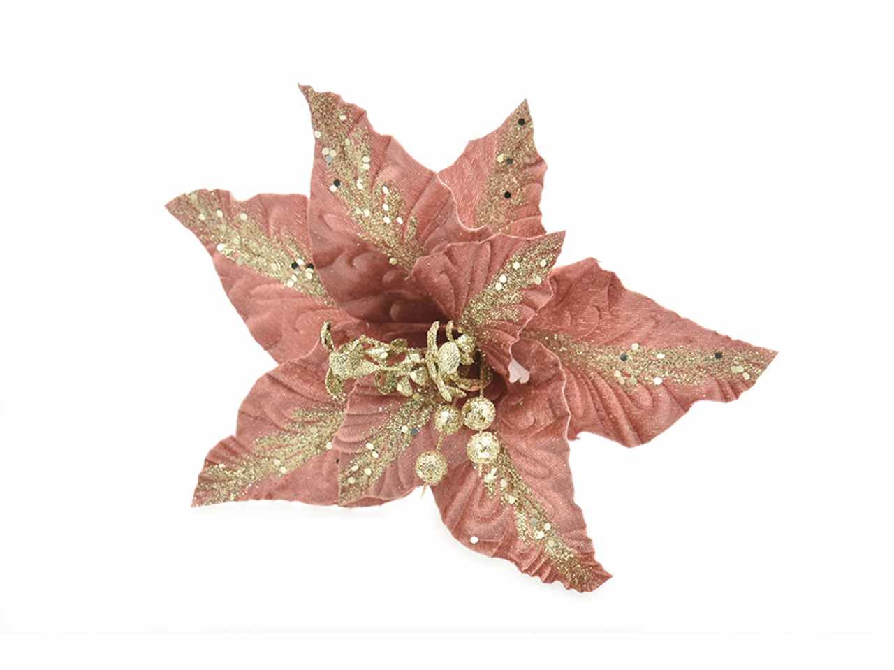 Fiore gambo corto rosa antico