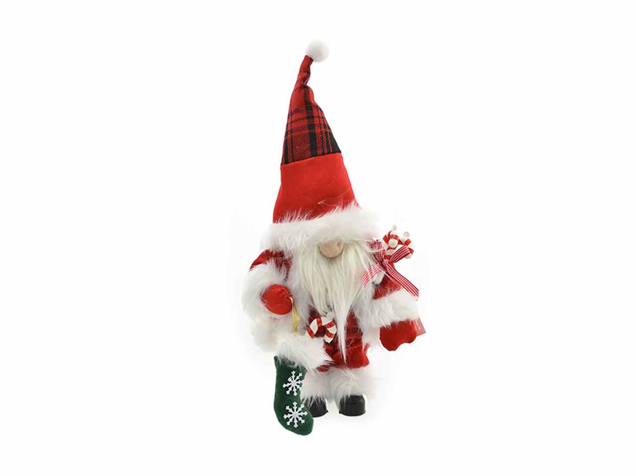 Babbo natale misura 60cm colore rosso