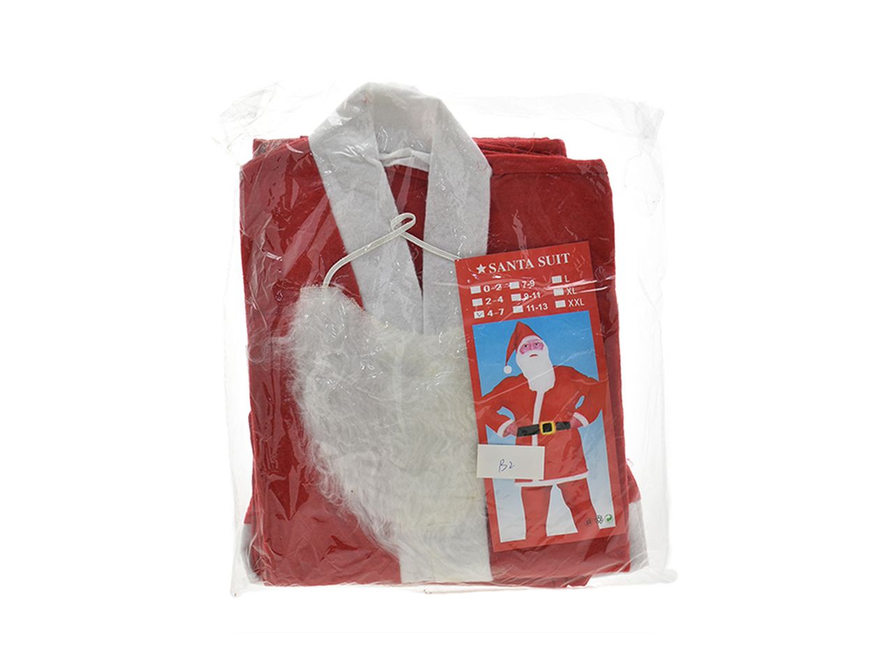 Costume da babbo natale per bambino misura 3-5 anni