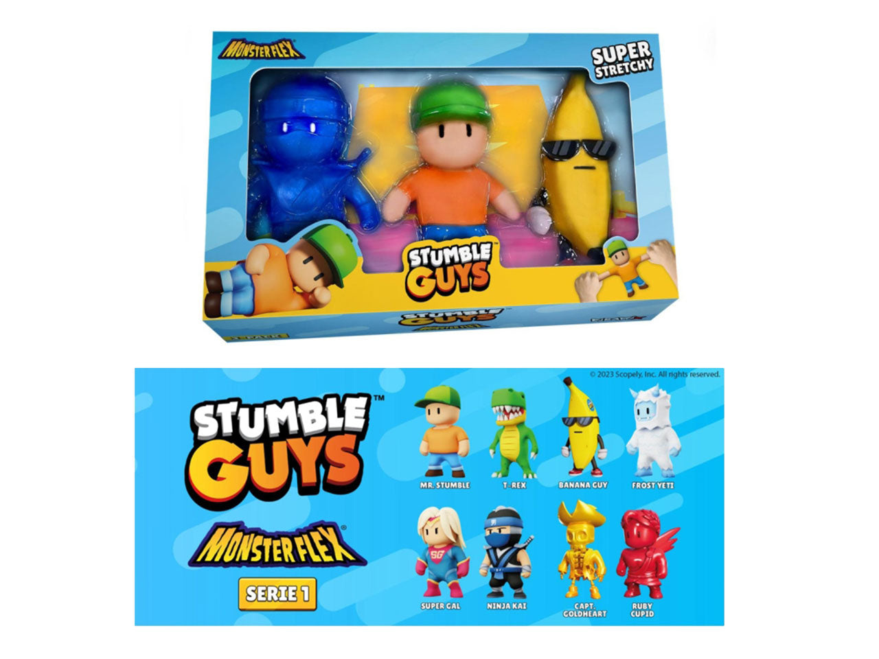 Stumble guys monsterflex pack da 3 personaggi