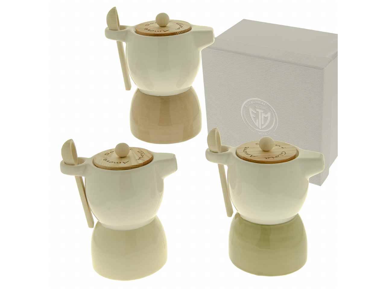 Moka decorativa style 3 assortimenti h14cm con box