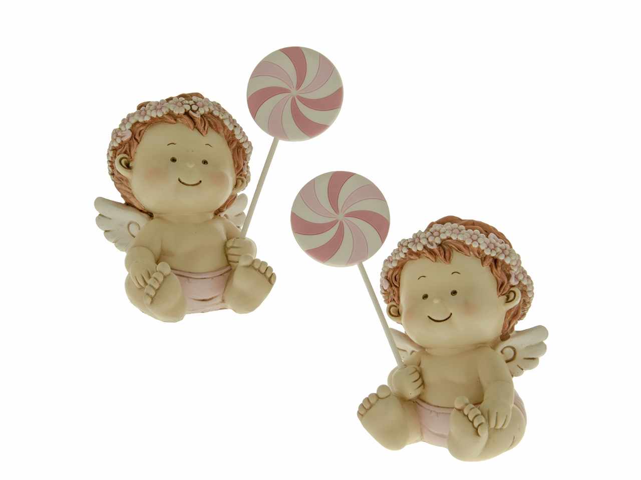 Figura girandola salvadanaio rosa h14cm