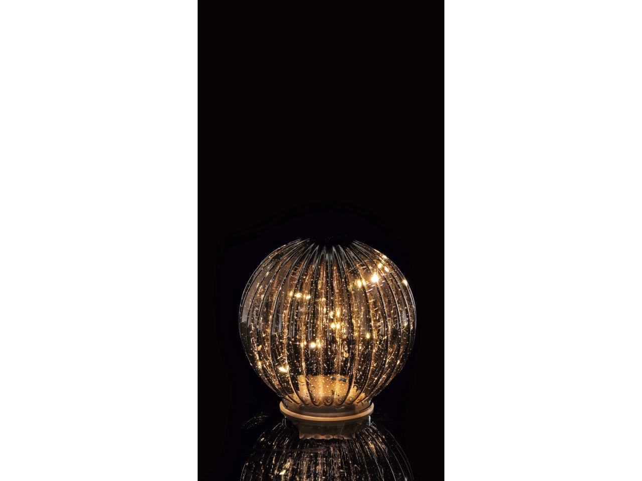 Sfera natalizia in vetro con 12 led d.15cm - disponibile in tre assortimenti