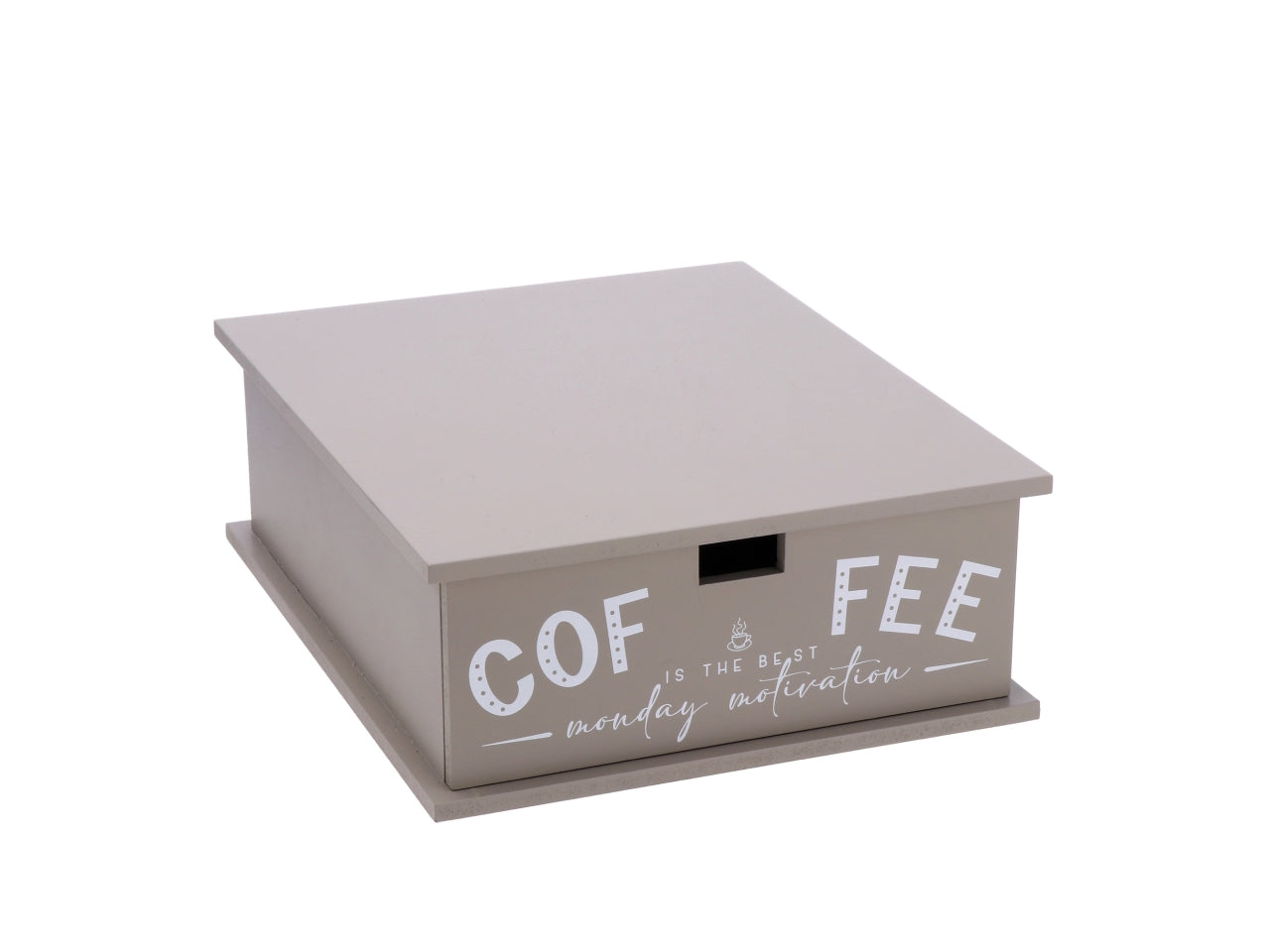 Cassetta porta capsule caffe' 3 dimensioni 27x33xh.11cm