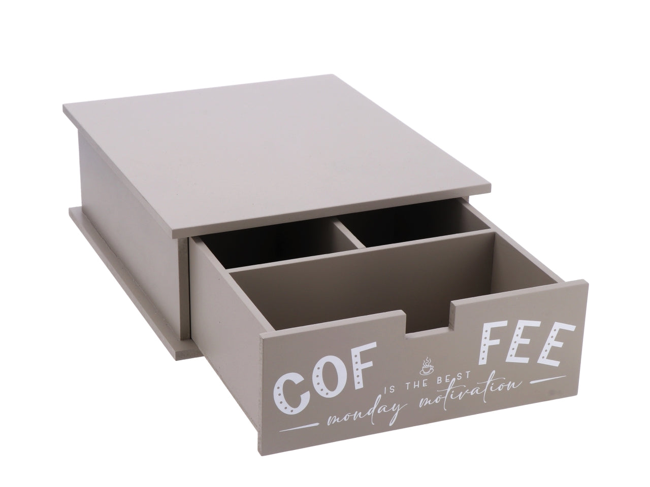 Cassetta porta capsule caffe' 3 dimensioni 27x33xh.11cm