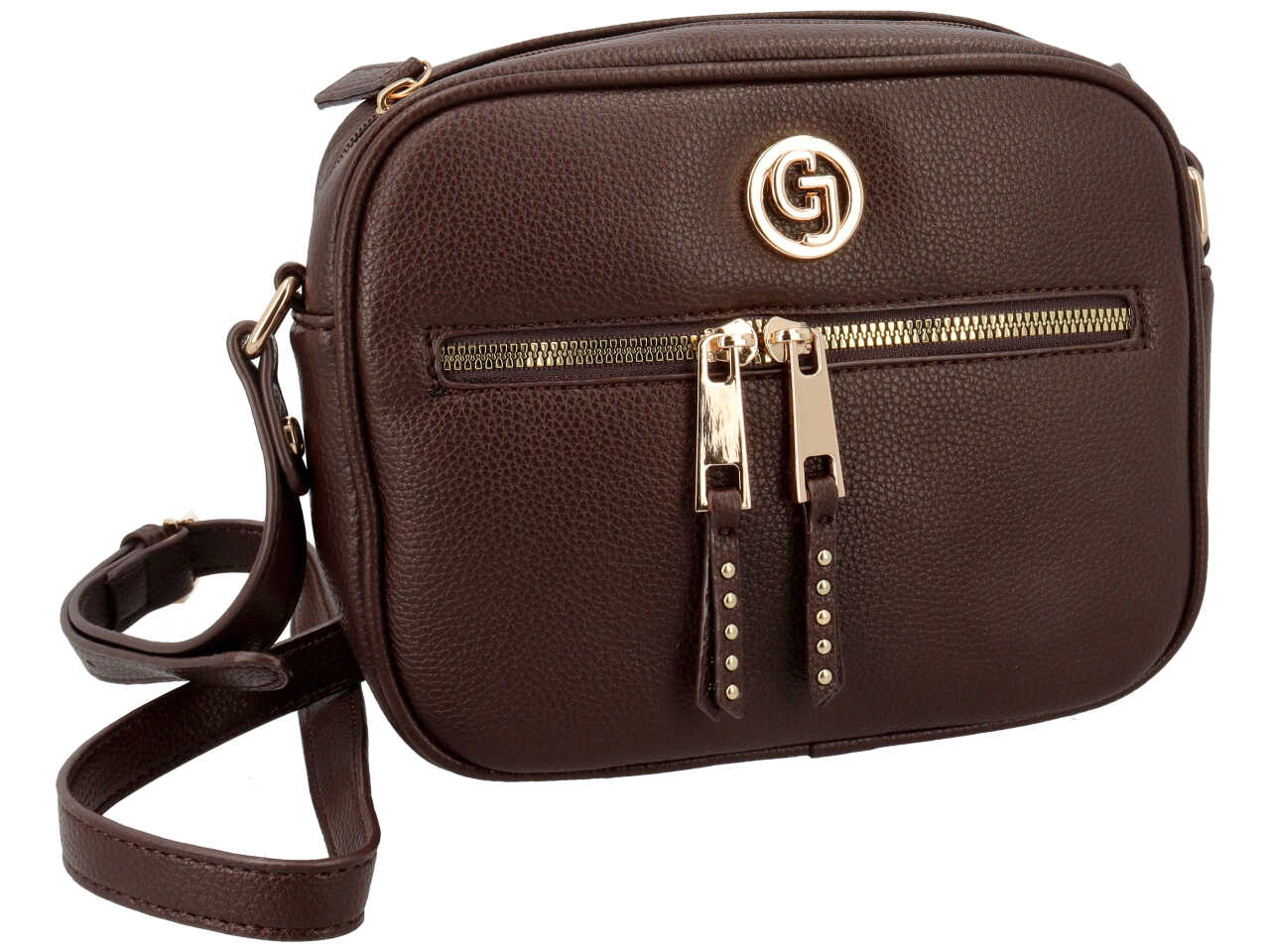 Borsa reporter mini first collection marrone scuro 100% polyurethane