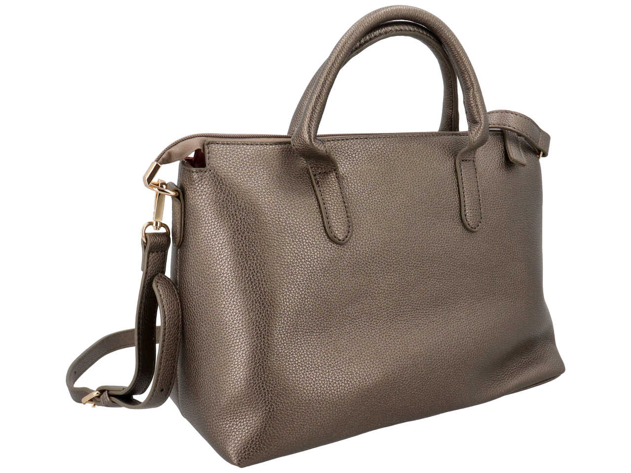 Borsa a mano first collection metallic 100% polyurethane