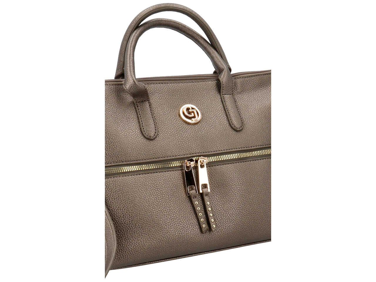 Borsa a mano first collection metallic 100% polyurethane