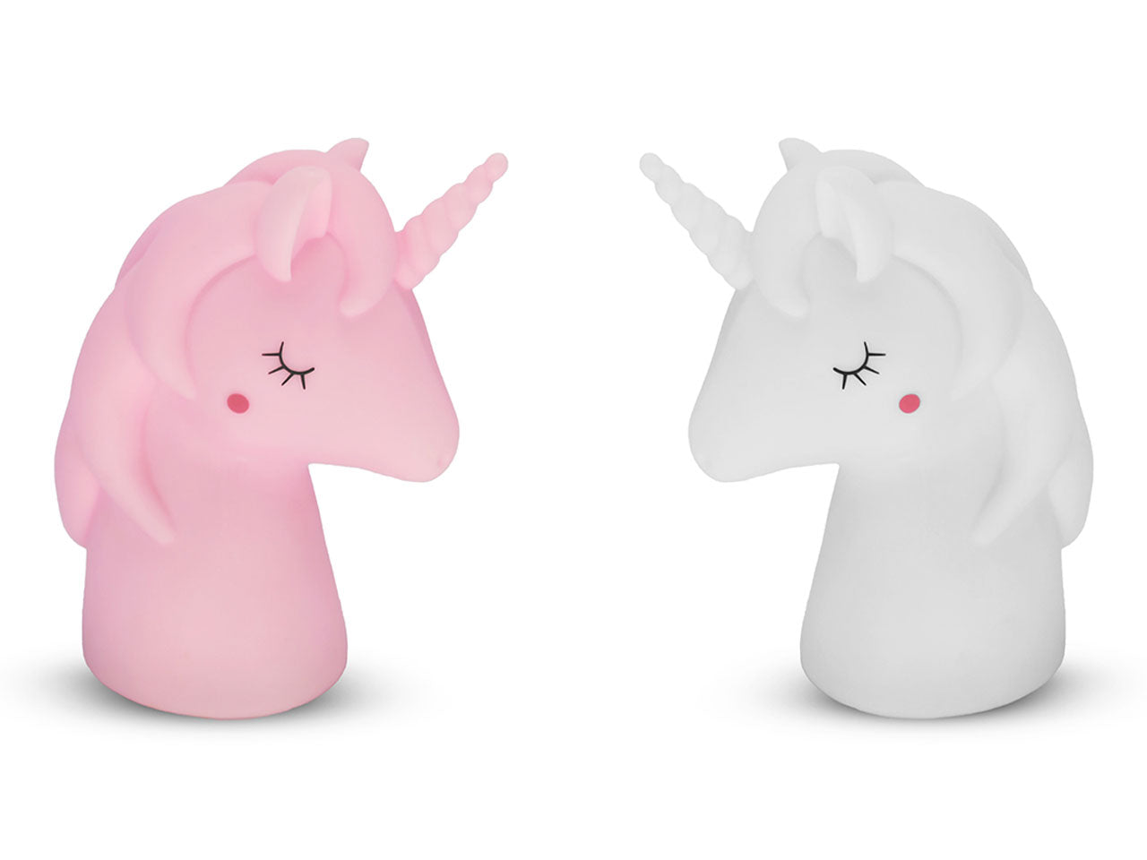 Lampada notte testa unicorno