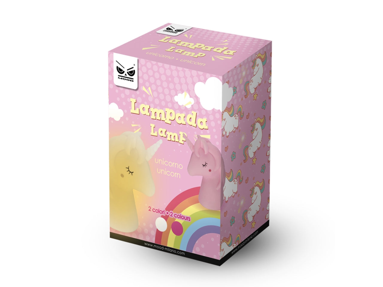 Lampada notte testa unicorno