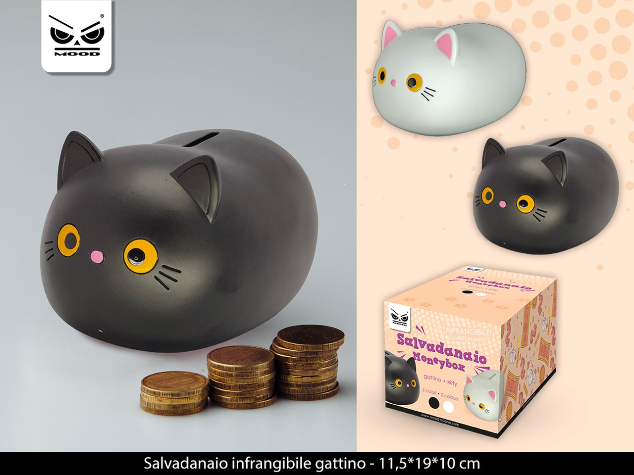 Salvadanaio infrangibile gattino