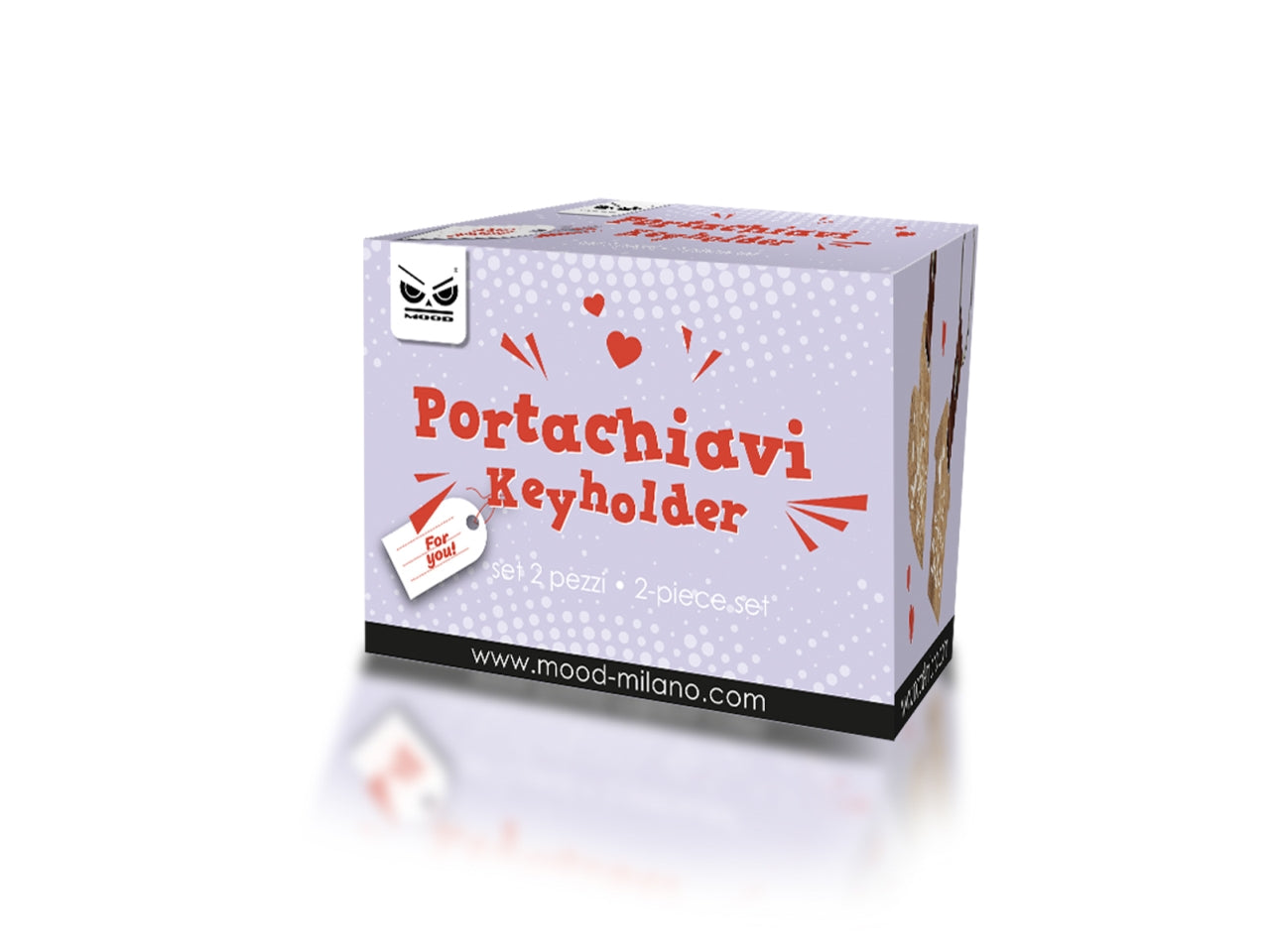 Portachiavi in legno qualunque cosa accada set da 2 portachiavi