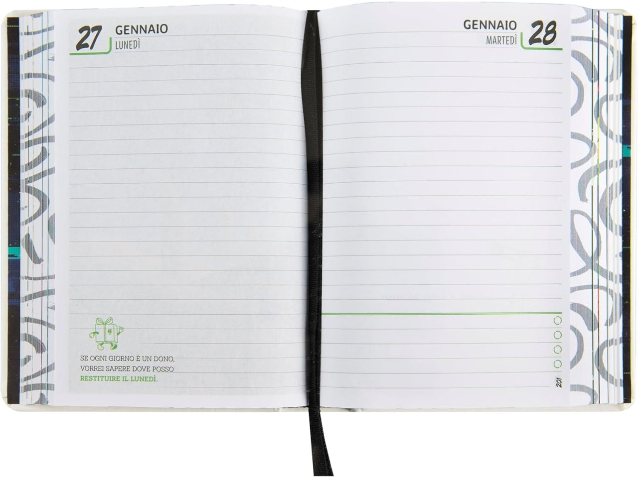 Diario agenda Me classic bianco medium, 16 mesi 2024/25, 12x16,5 cm - Franco Panini