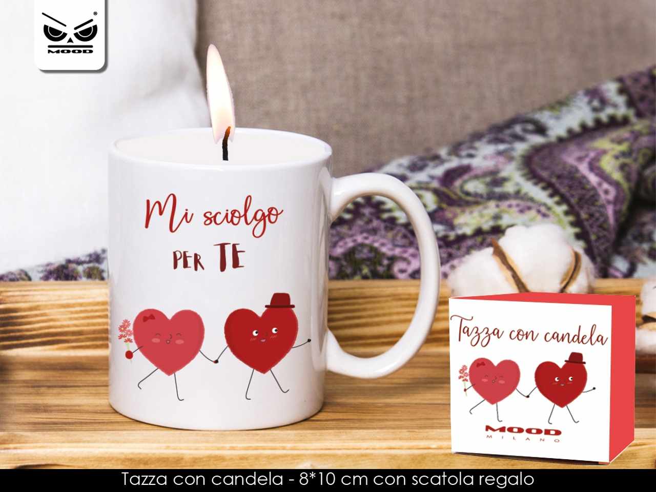 Tazza con candela