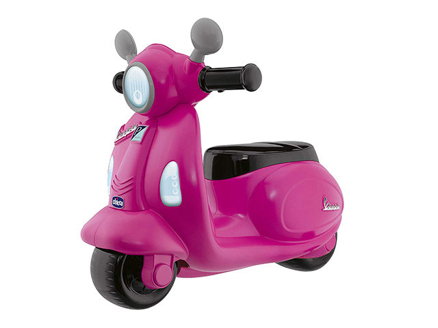 Chicco Vespa per Bambini Primavera Rosa Moto Cavalcabile con Luci e Suoni $