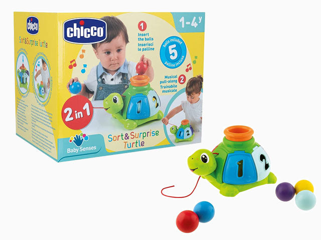 Chicco Tartaruga Incastra e Tira Gioco Elettronico Trainabile