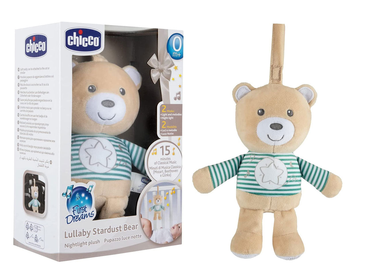 Chicco Orsetto Polvere di Stelle Peluche con Luce e Musica per Passeggino