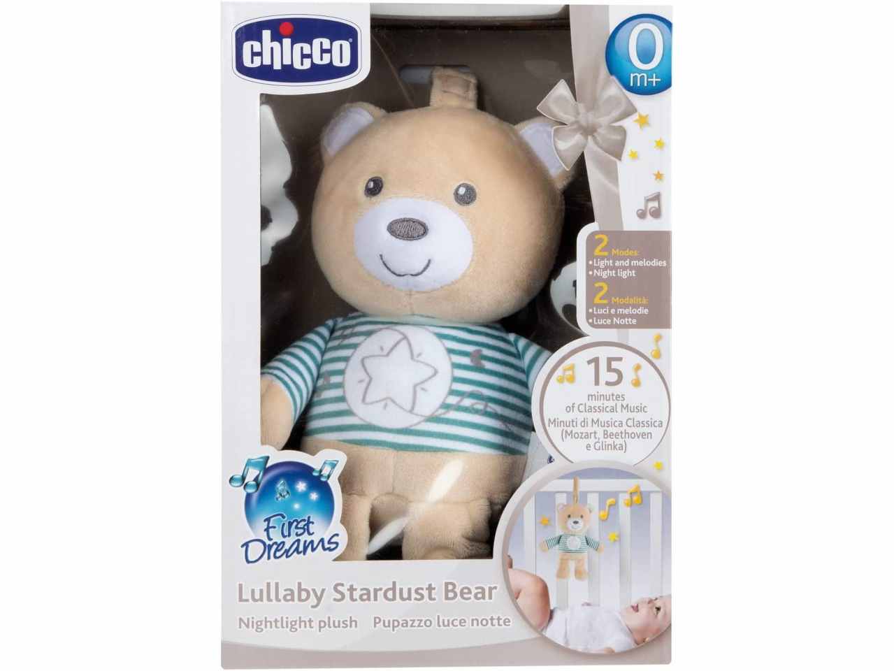 Chicco Orsetto Polvere di Stelle Peluche con Luce e Musica per Passeggino