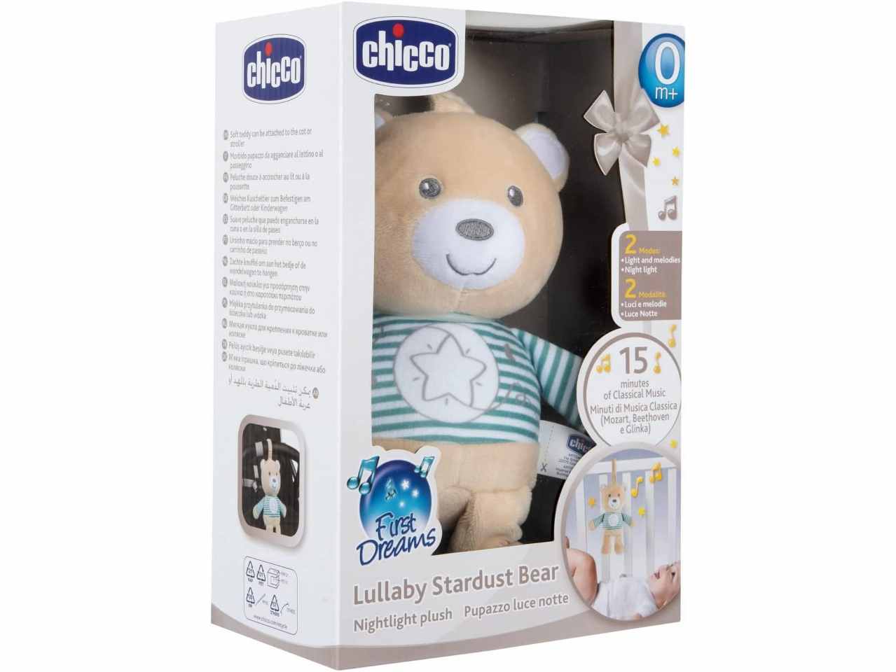 Chicco Orsetto Polvere di Stelle Peluche con Luce e Musica per Passeggino