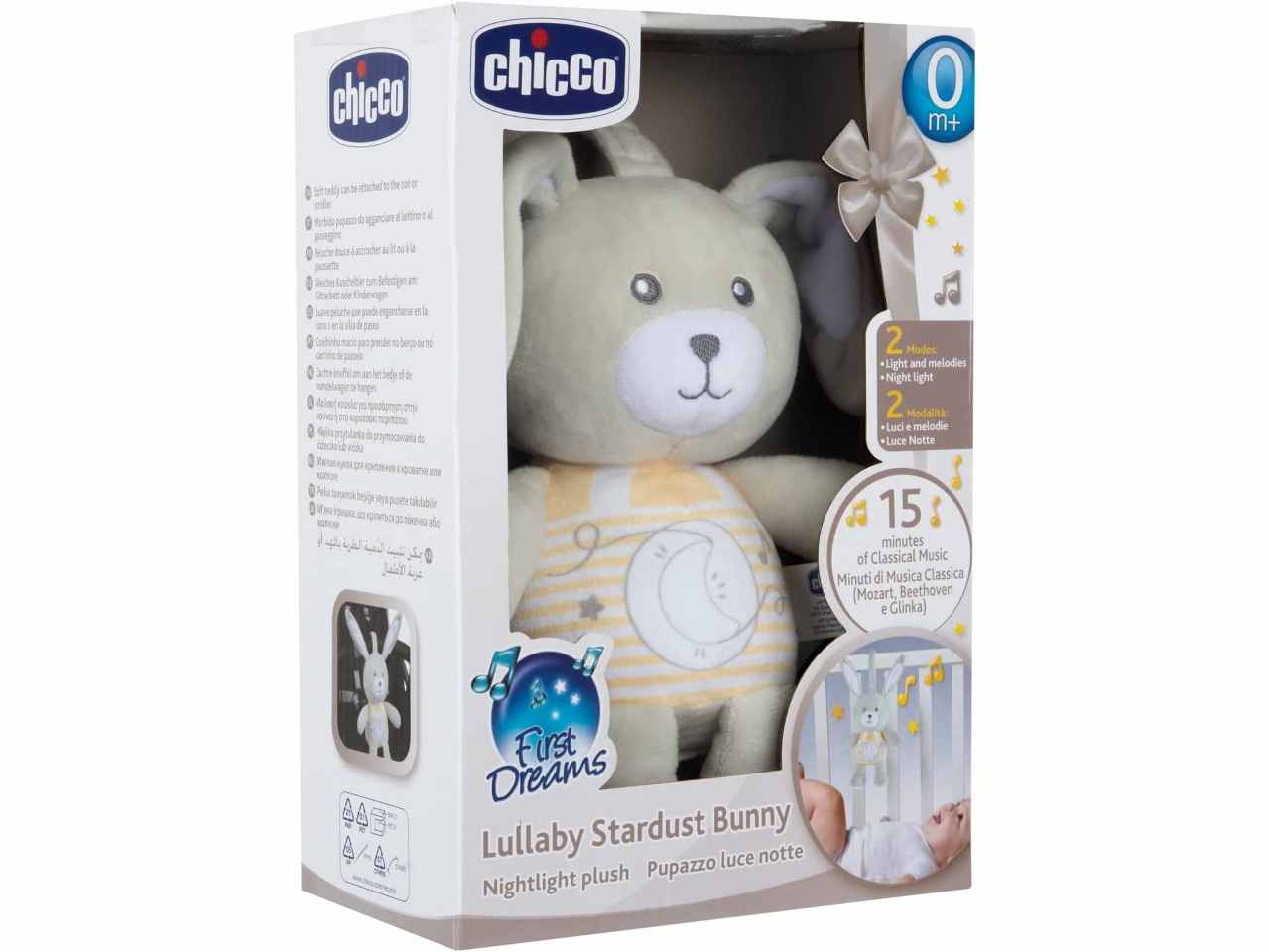 Chicco Coniglietto Polvere di Stelle First Dreams Pupazzo con Luce Notte