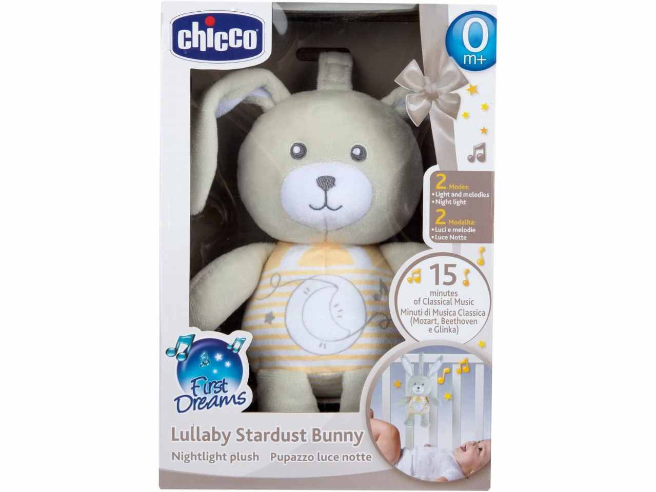 Chicco Coniglietto Polvere di Stelle First Dreams Pupazzo con Luce Notte