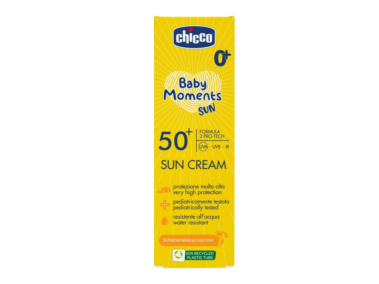 Chicco baby moments sun crema solare spf 50+ 75ml