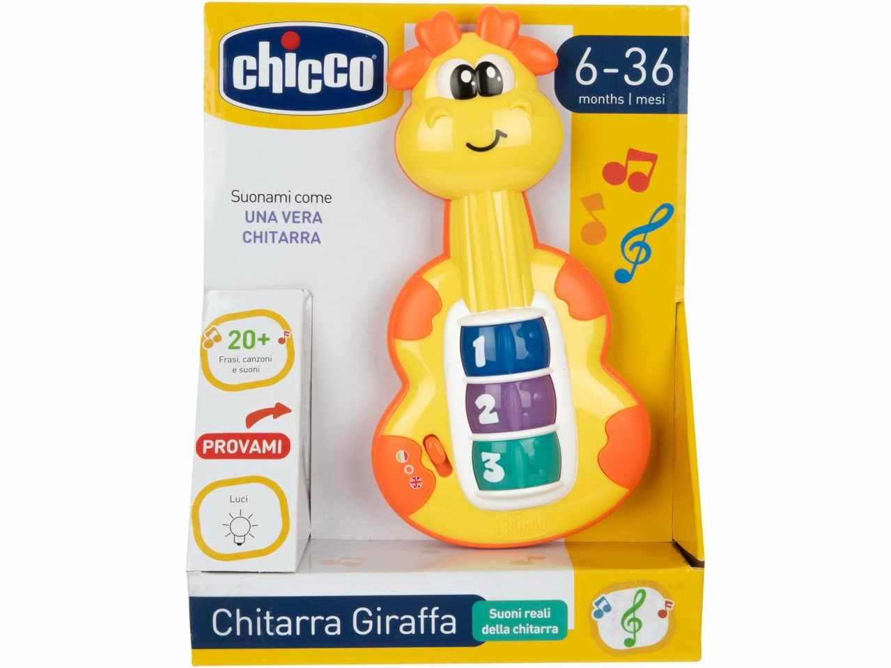 Chicco Chitarra Giraffa Baby Senses gioco parlante musicale