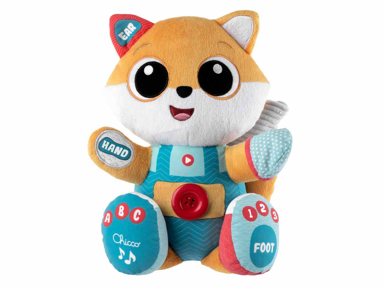 Chicco ABC Foxy Peluche Evolutivo con Pulsanti Interattivi