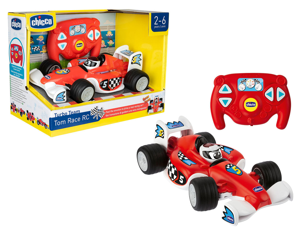 Chicco Tom Race RC Macchinina Telecomandata Sportiva