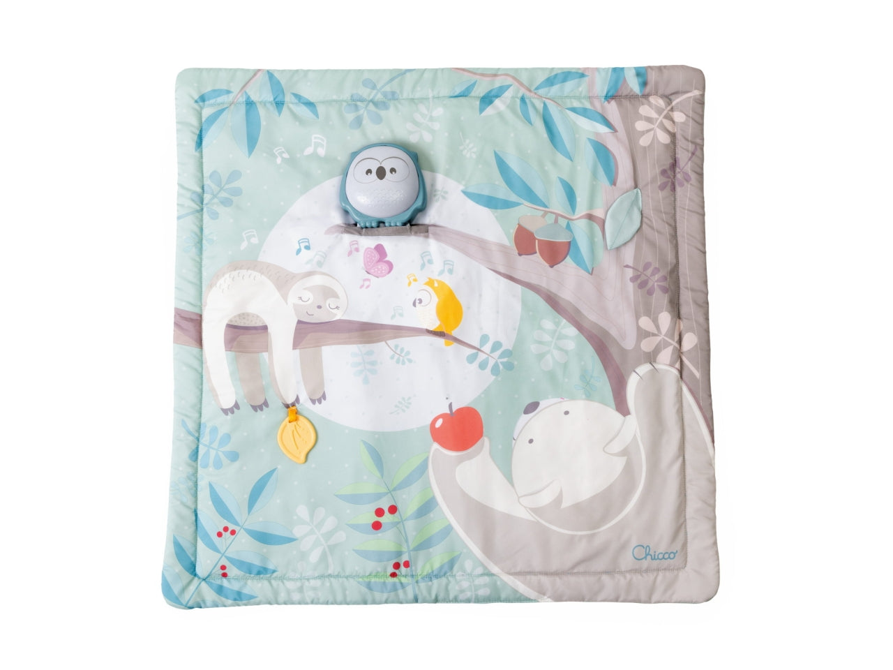 Chicco Tappeto Relax & Play - Multicolor in Plastica, Età 0+ Mesi, Dimensioni 80x1,5x80 cm