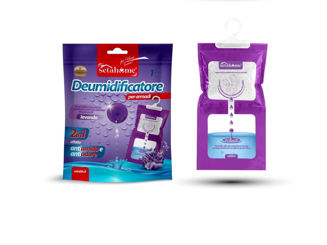 Deumidificatore appendino 500ml lavanda