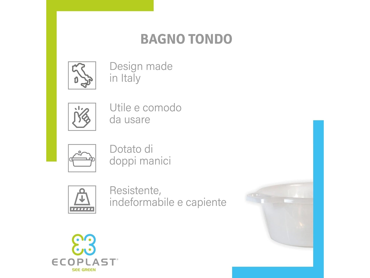 Bagno tondo neutro d.30cm