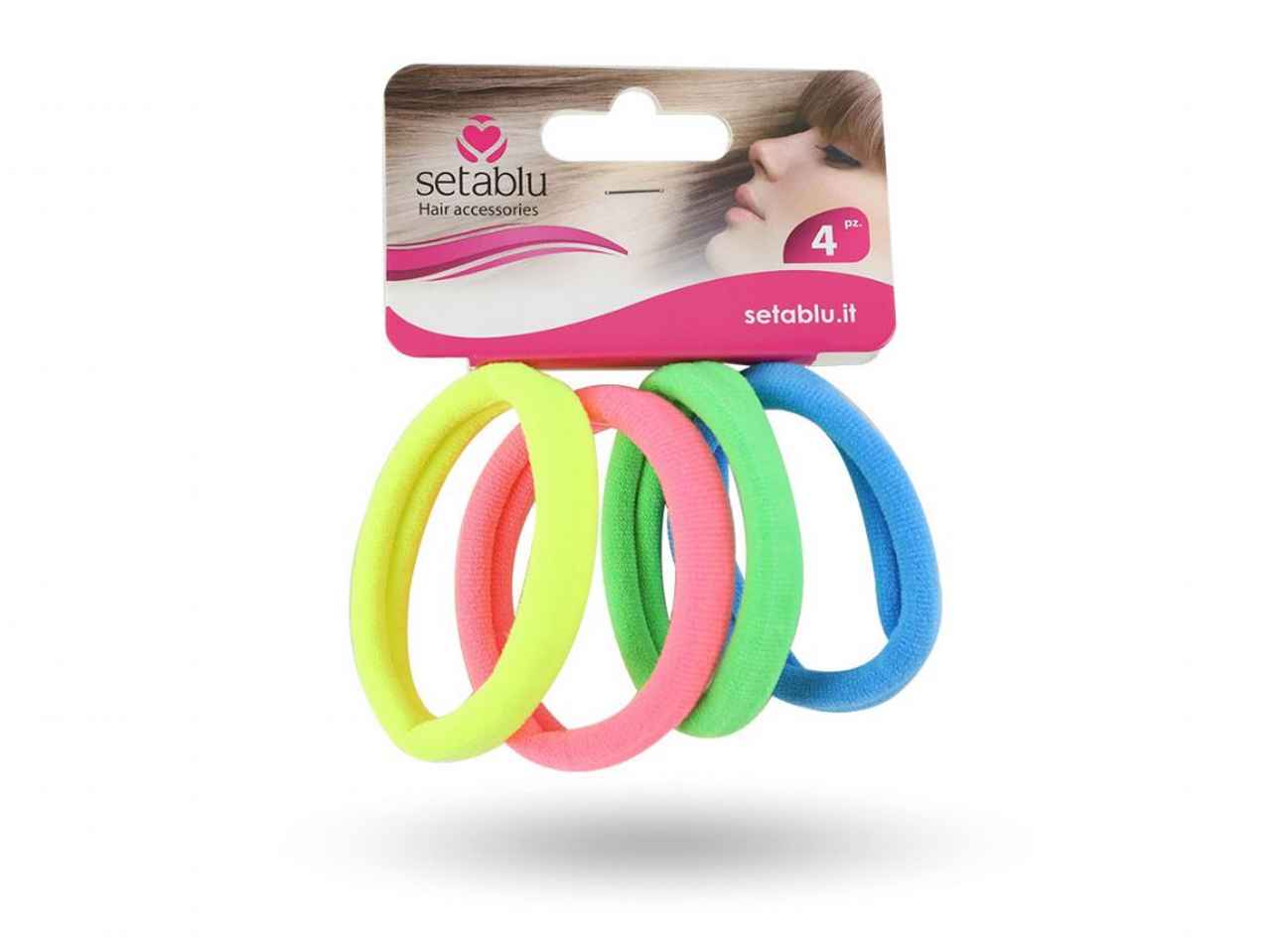 Elastico fluo spring 4 pezzi col.vari 59442