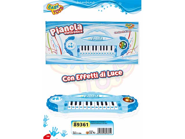 Pianola elettronica con luci