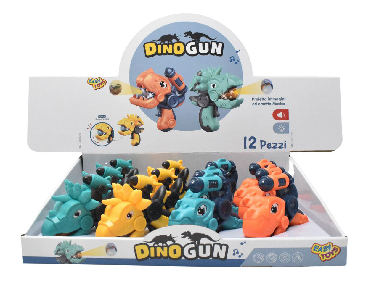 Dino gun proietta con musica assortita