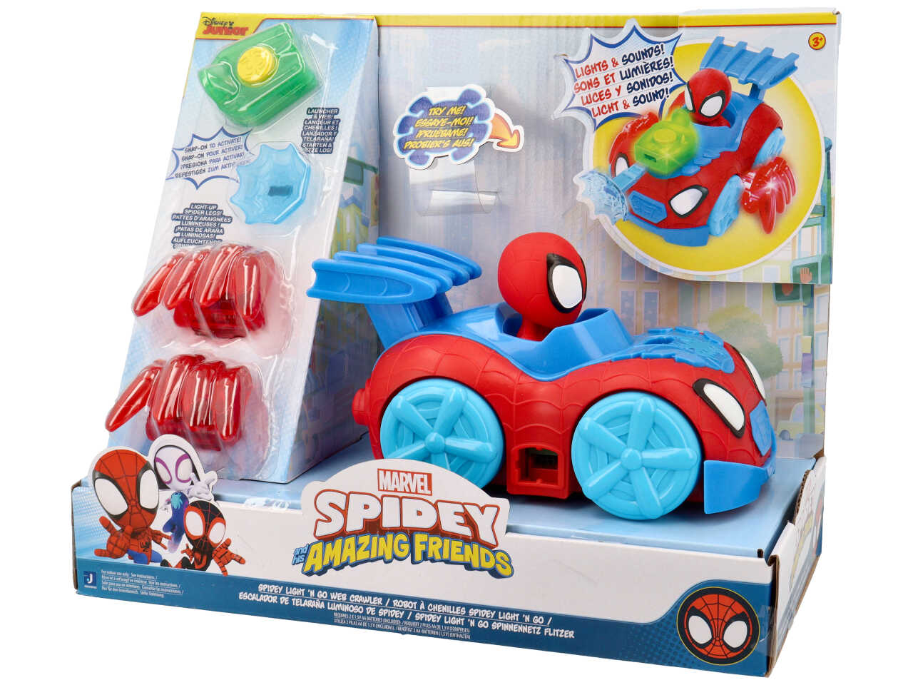 Spidey lancia ragnatele de luxe con luci e suoni