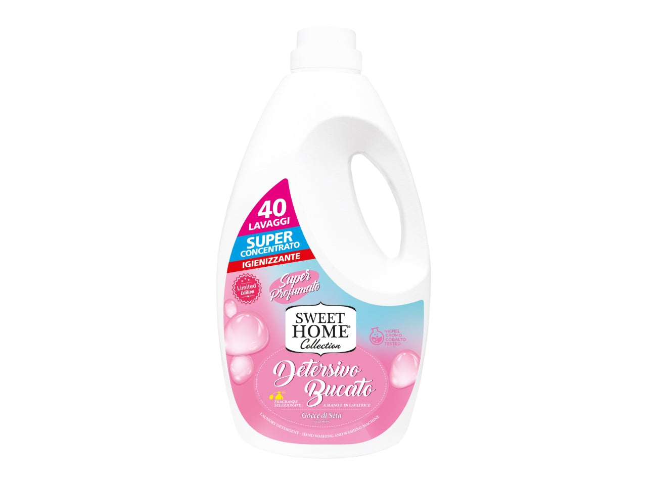 Detersivo Bucato Sweet Home 2000ml Formula Concentrata - Gocce di Seta, per Lavaggio a Mano e Lavatrice, fino a 40 Lavaggi $