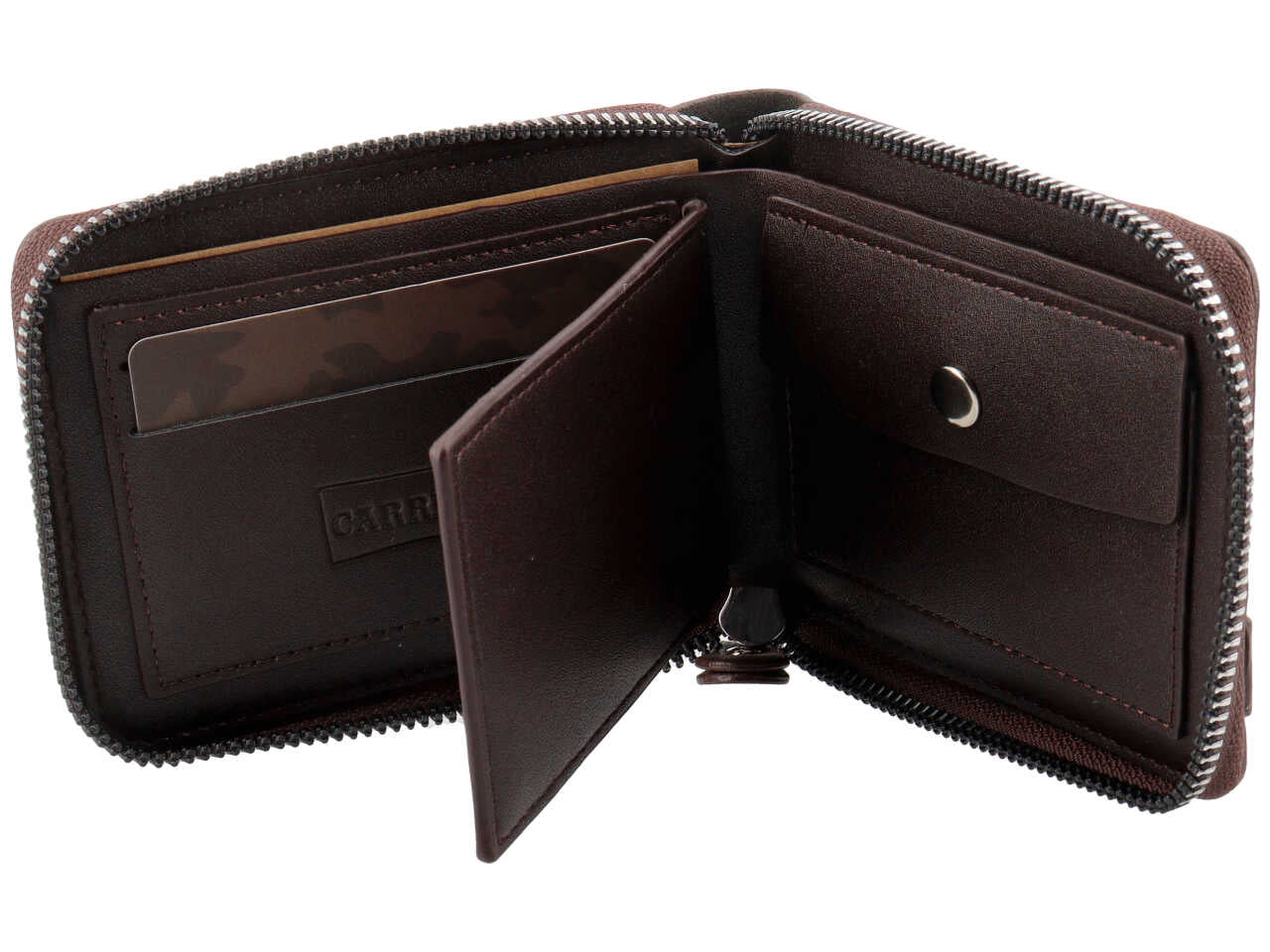 Portamonete e cintura zipper wallet bifold 100% polyurethane