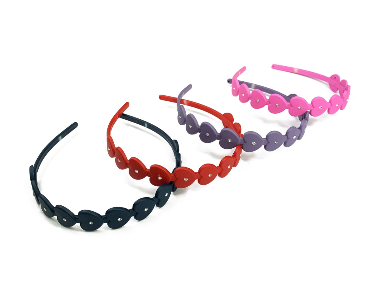 Cerchietto soft touch con cuori