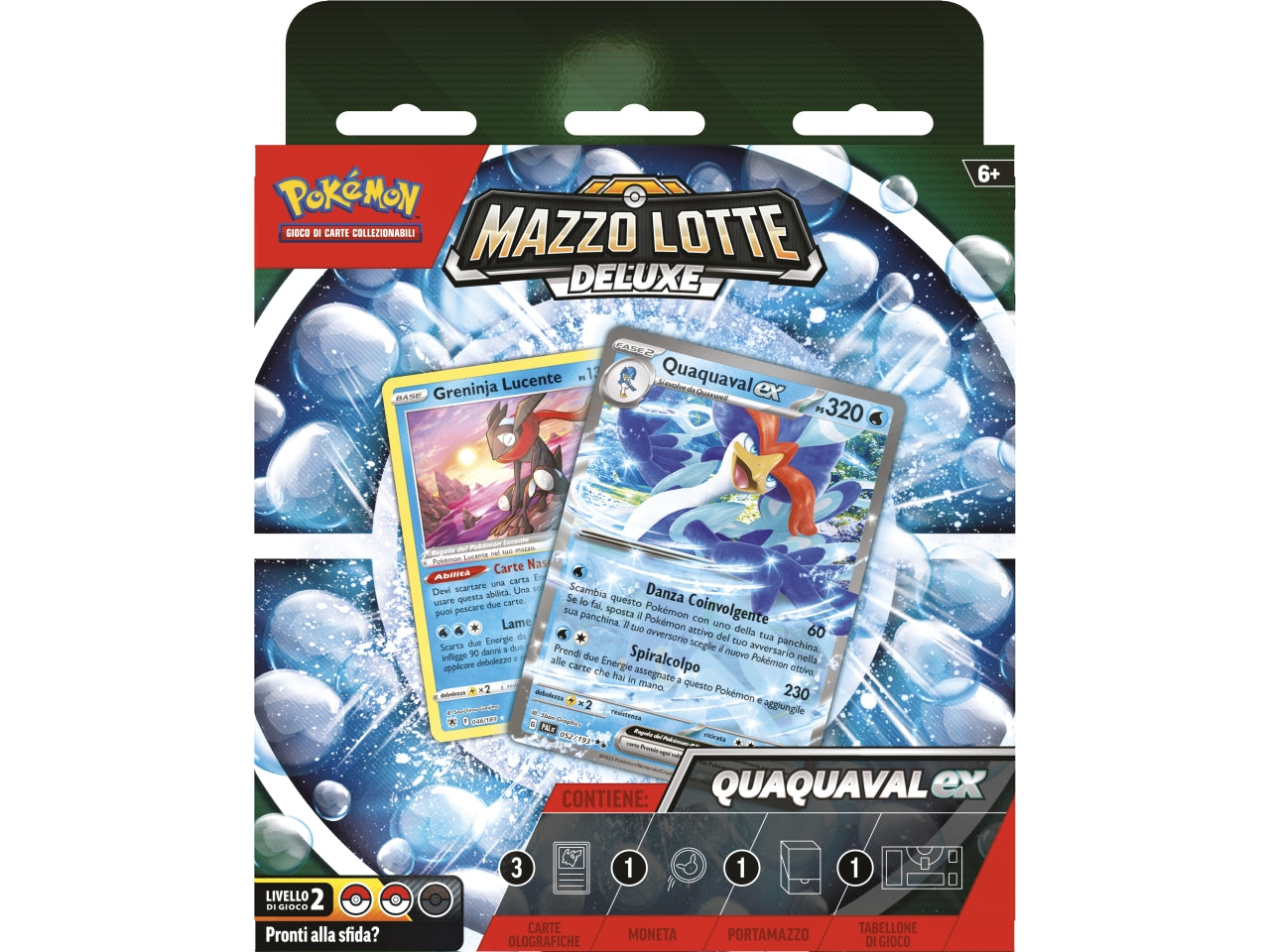 Mazzo Carte Pokémon Lotte Deluxe Quaquaval-ex e Meowscarada-ex  - Game Vision