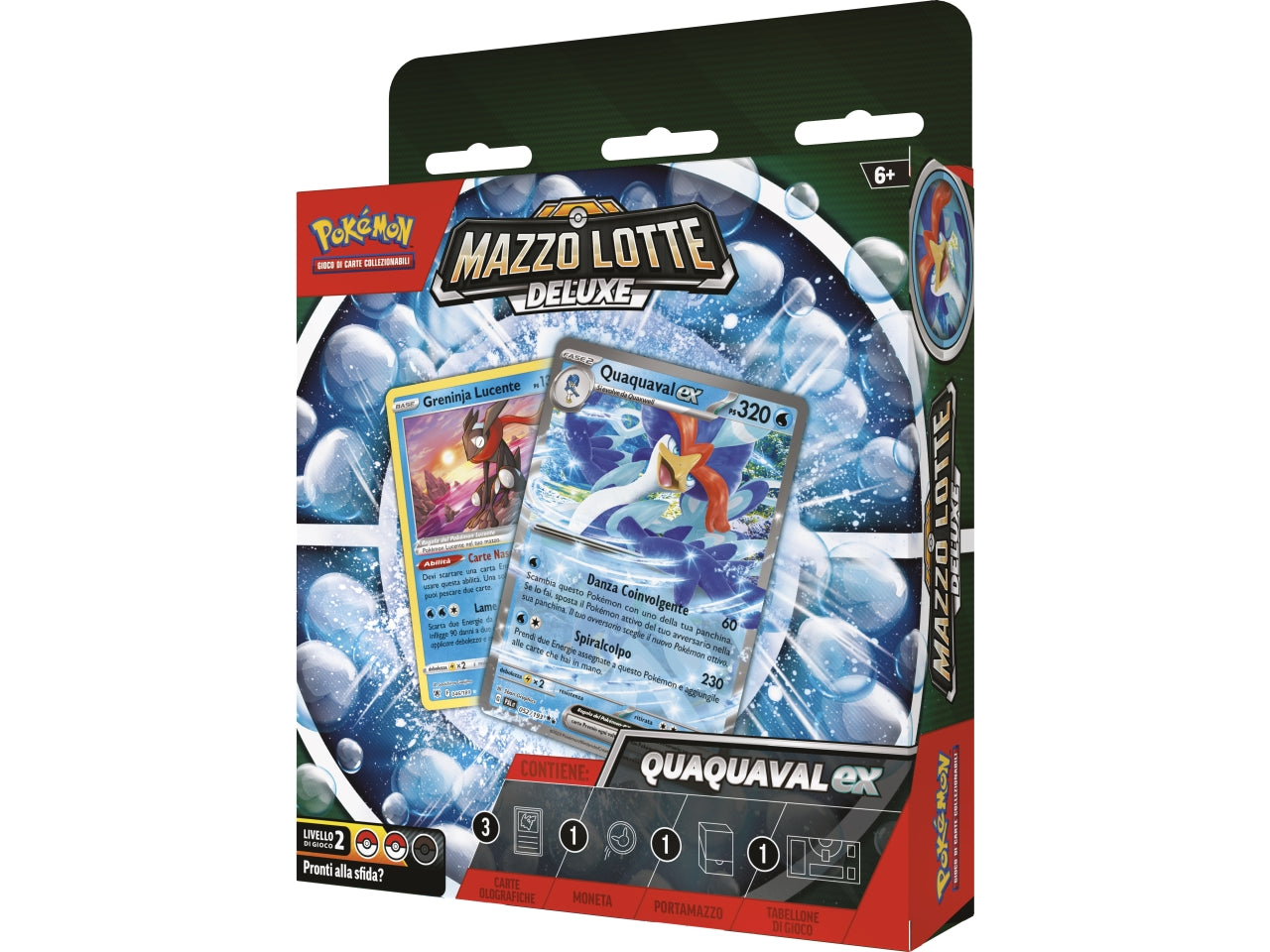 Mazzo Carte Pokémon Lotte Deluxe Quaquaval-ex e Meowscarada-ex  - Game Vision