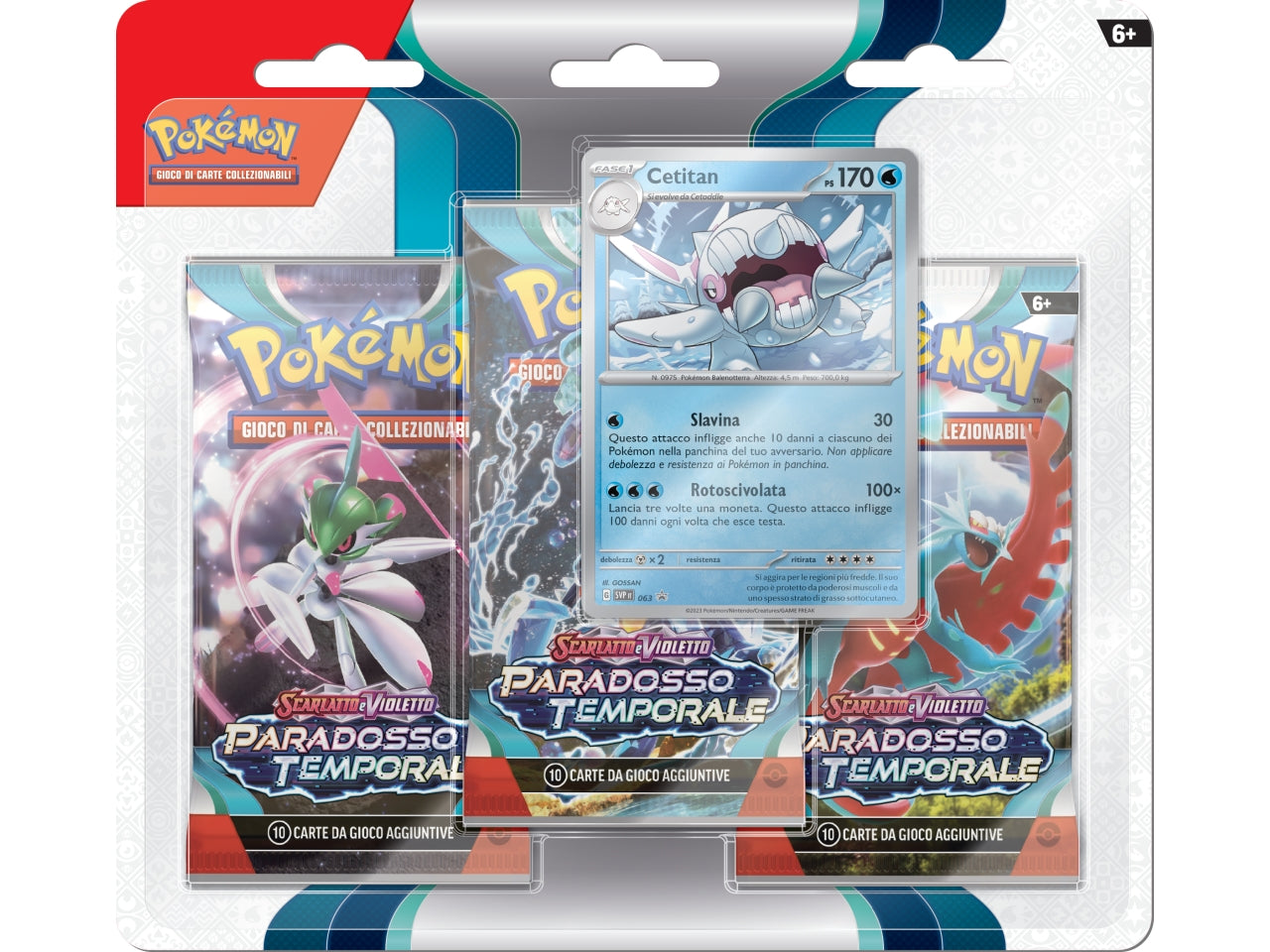 Carte Pokémon Blister Scarlatto E Violetto Paradosso Temporale Cetitan/Arctibax - Game Vision